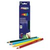 Dixon Ticonderoga Triangular Colored Pencils, Non-Toxic, 12/PK, Assorted PK DIX25120